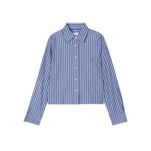 NEW CLOSED women's cropped classic shirt in blue